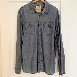 Vans 'Off the Wall' Chambray Button Down - Sz XL